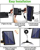 SOLAR DOUBLE HEAD HANGING LIGHT - لمبات طاقة شمسية SOLAR DOUBLE HEAD HANGING LIGHT - لمبات طاقة شمسية
